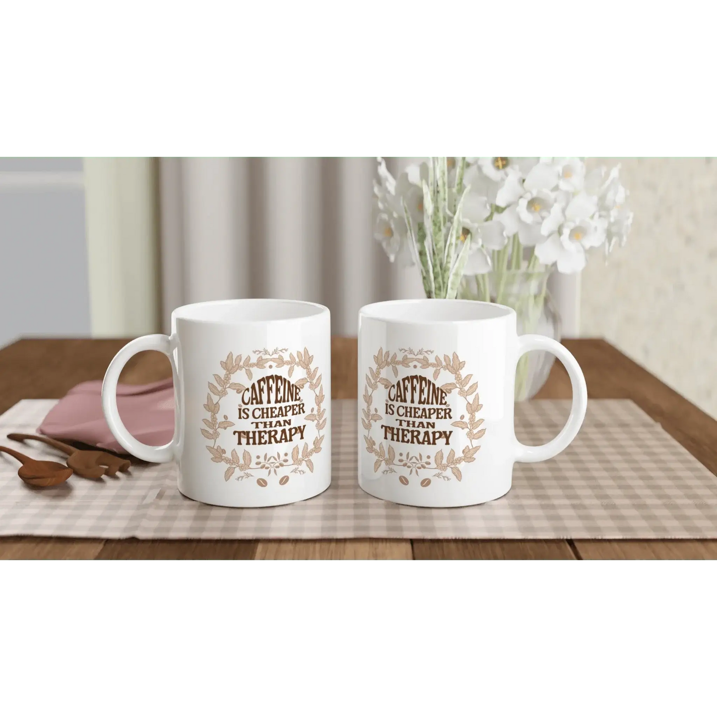 White 11oz Ceramic Mug - Mood In A Mug