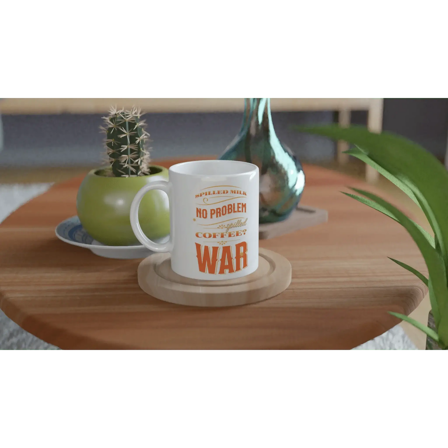 White 11oz Ceramic Mug - Mood In A Mug