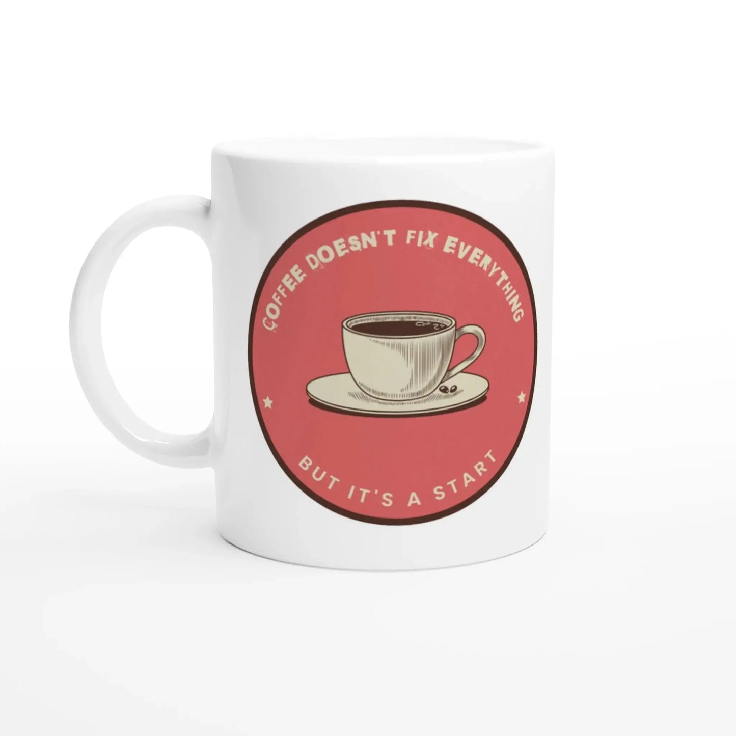 White 11oz Ceramic Mug - Mood In A Mug