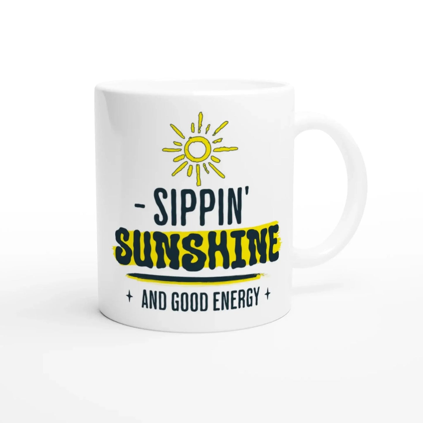 White 11oz Ceramic Mug - Mood In A Mug