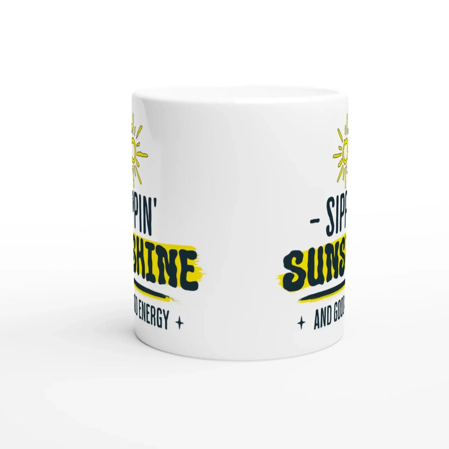 White 11oz Ceramic Mug - Mood In A Mug