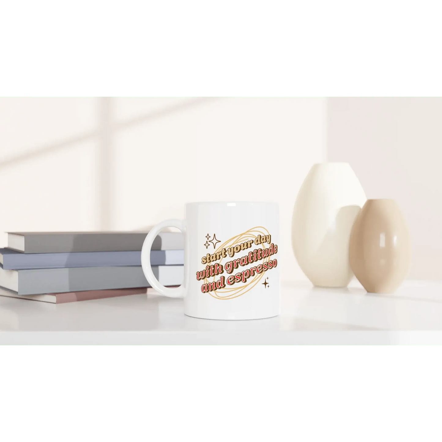 White 11oz Ceramic Mug - Mood In A Mug