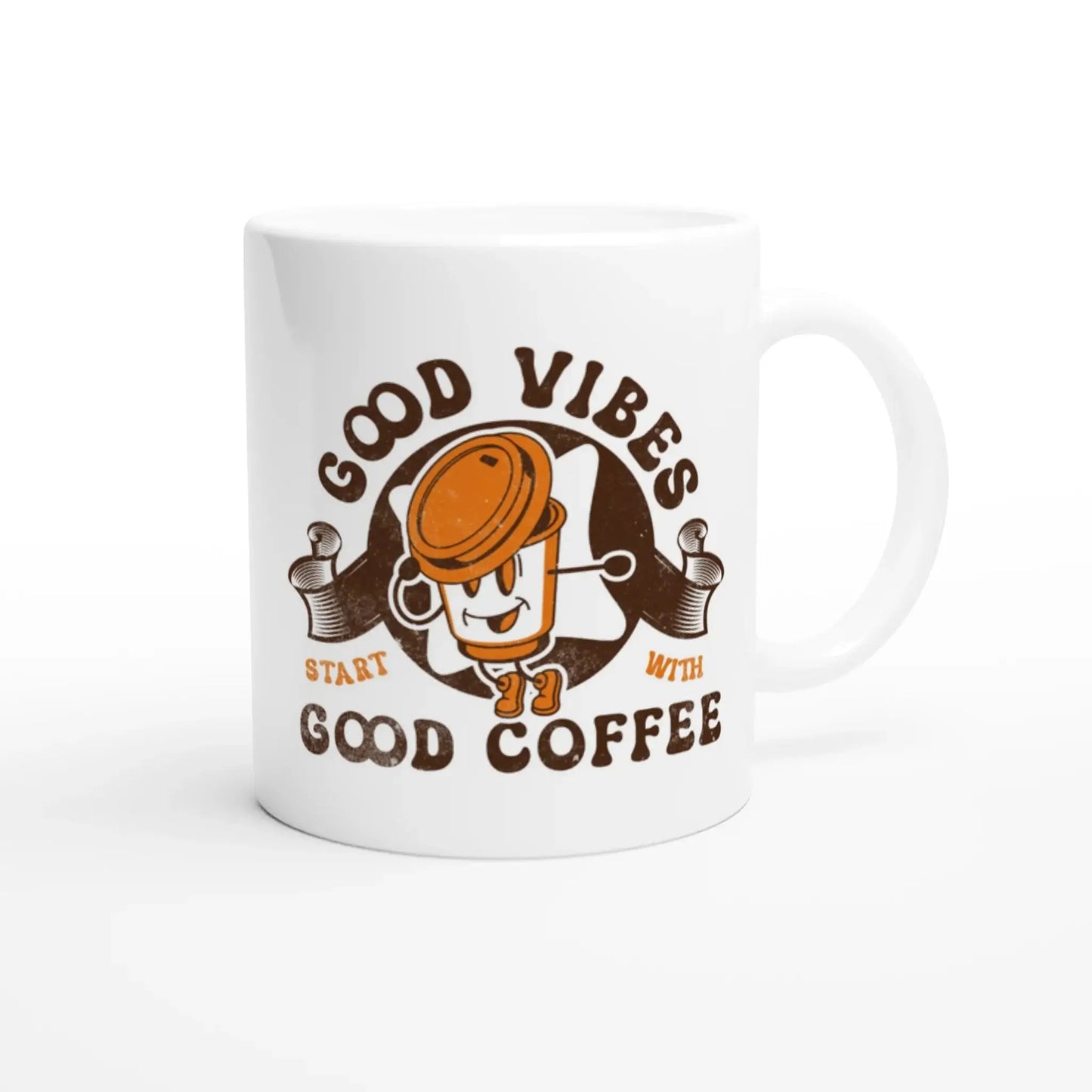 White 11oz Ceramic Mug - Mood In A Mug