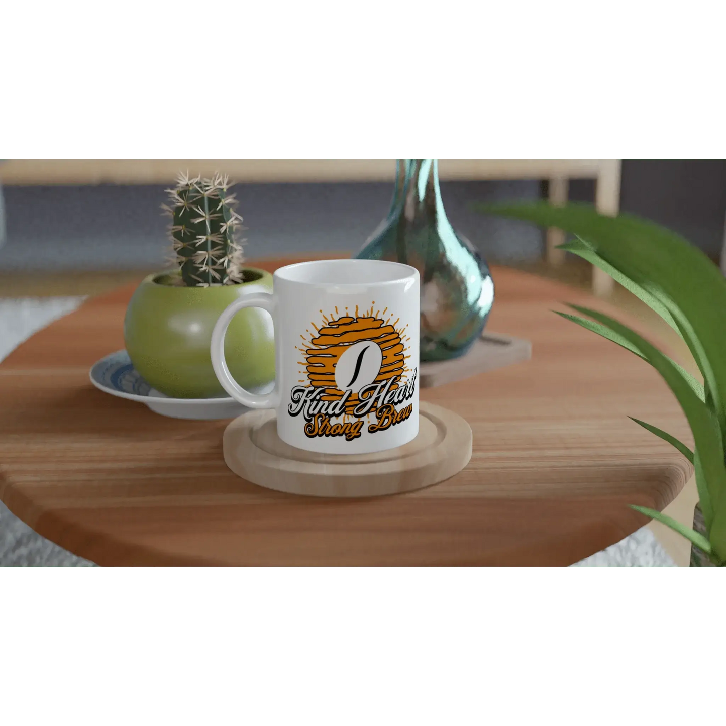 White 11oz Ceramic Mug - Mood In A Mug