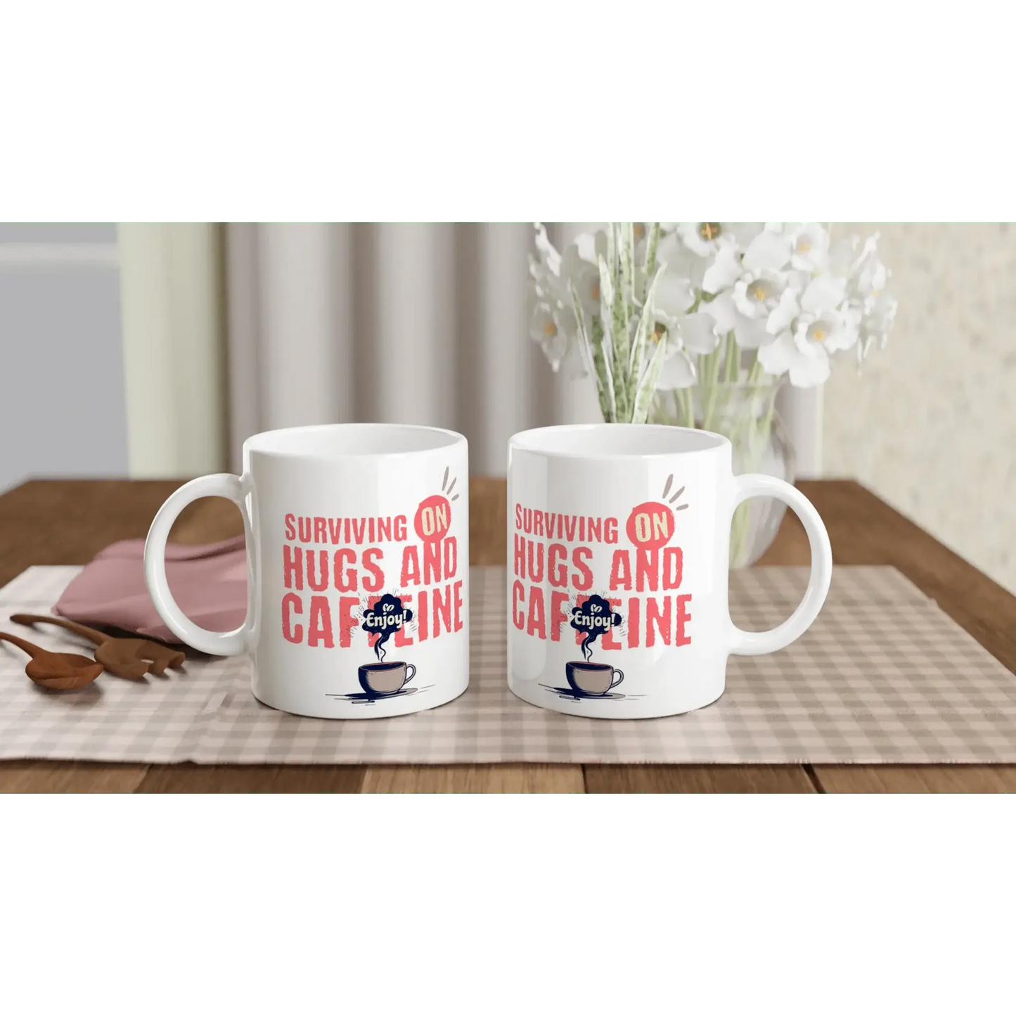 White 11oz Ceramic Mug - Mood In A Mug