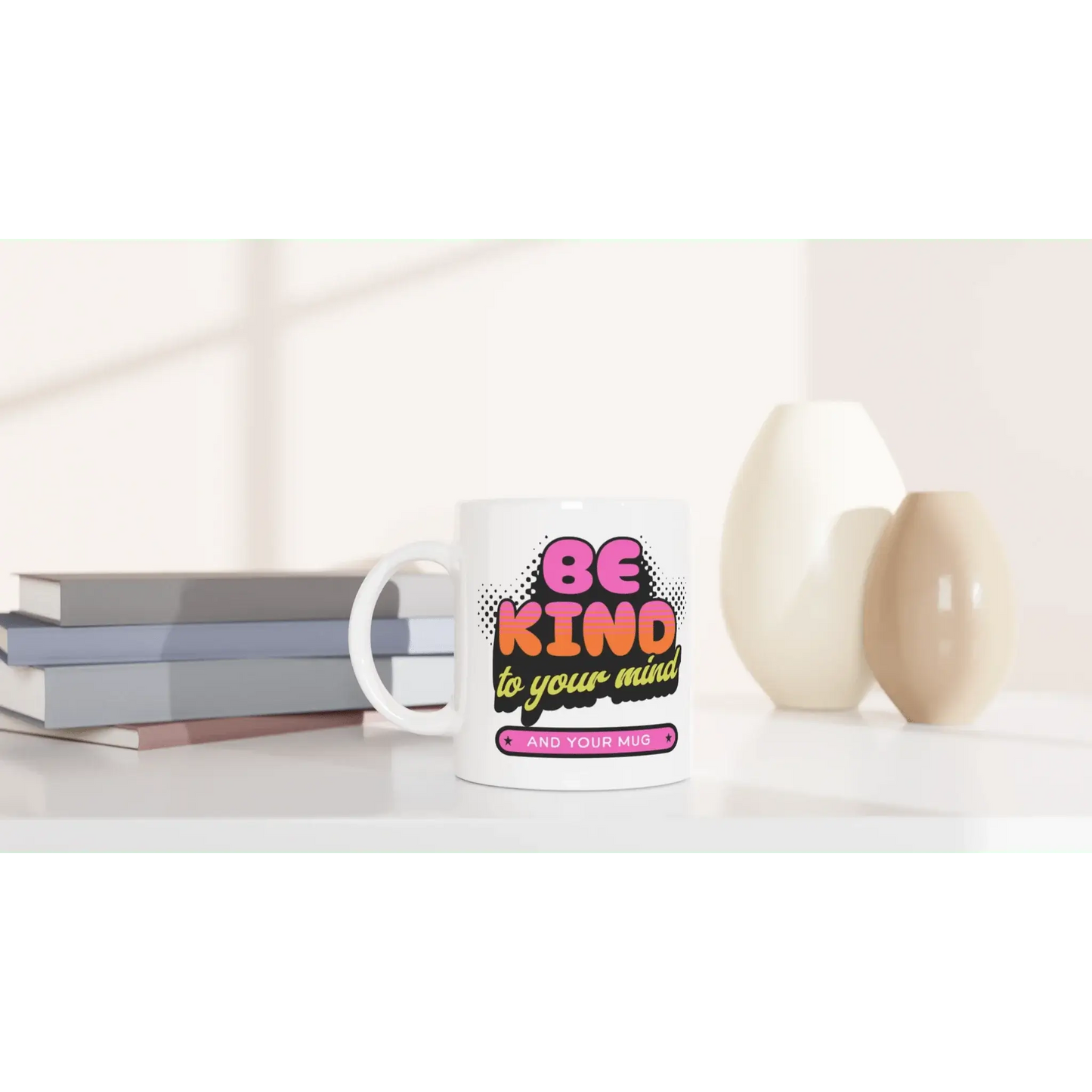 White 11oz Ceramic Mug - Mood In A Mug