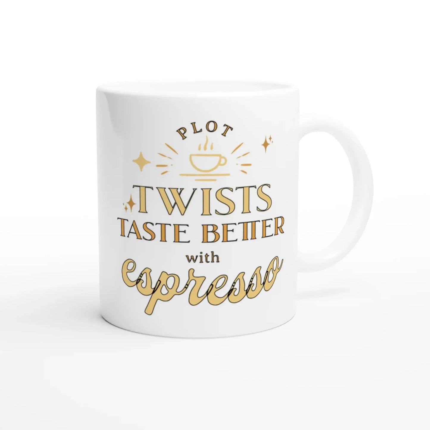 White 11oz Ceramic Mug - Mood In A Mug