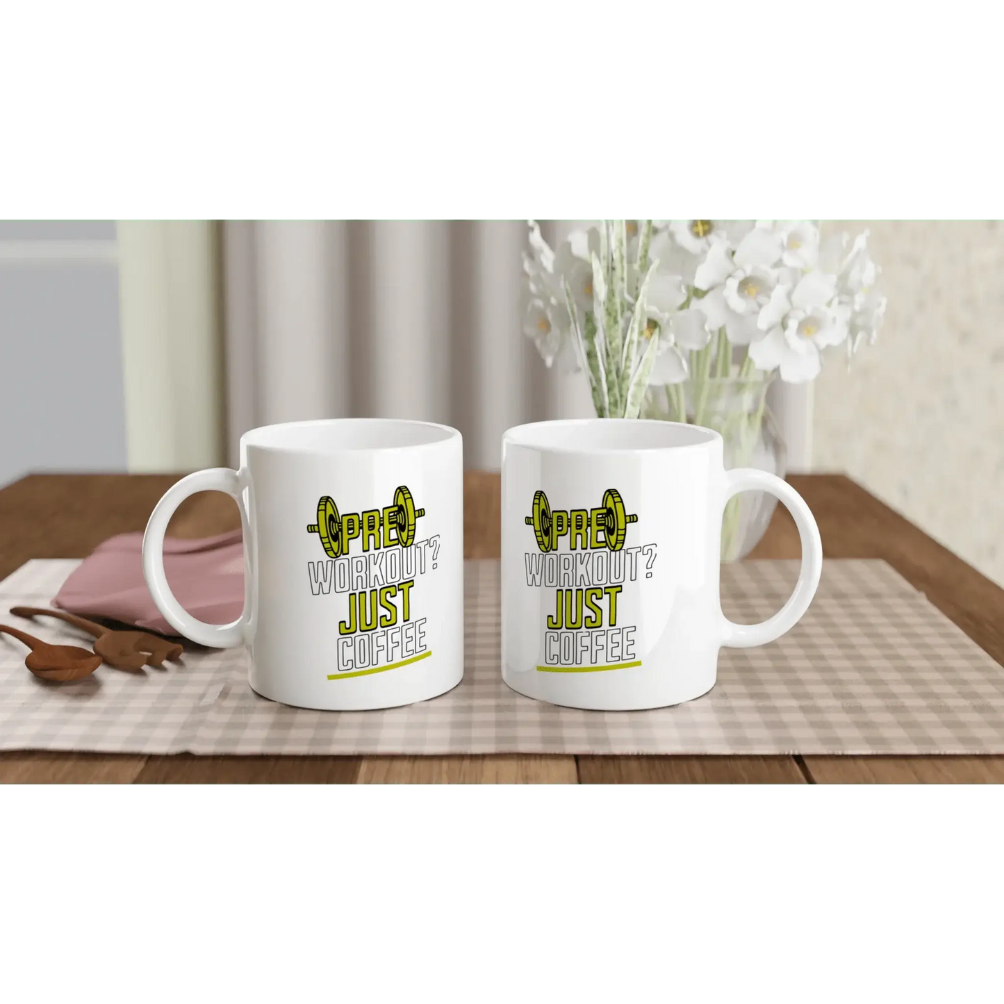 White 11oz Ceramic Mug - Mood In A Mug