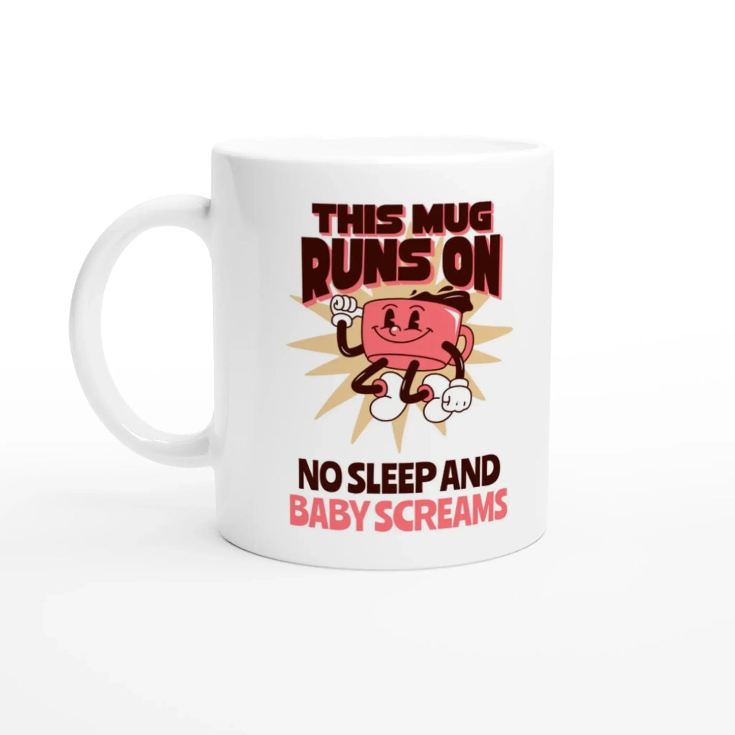 White 11oz Ceramic Mug - Mood In A Mug