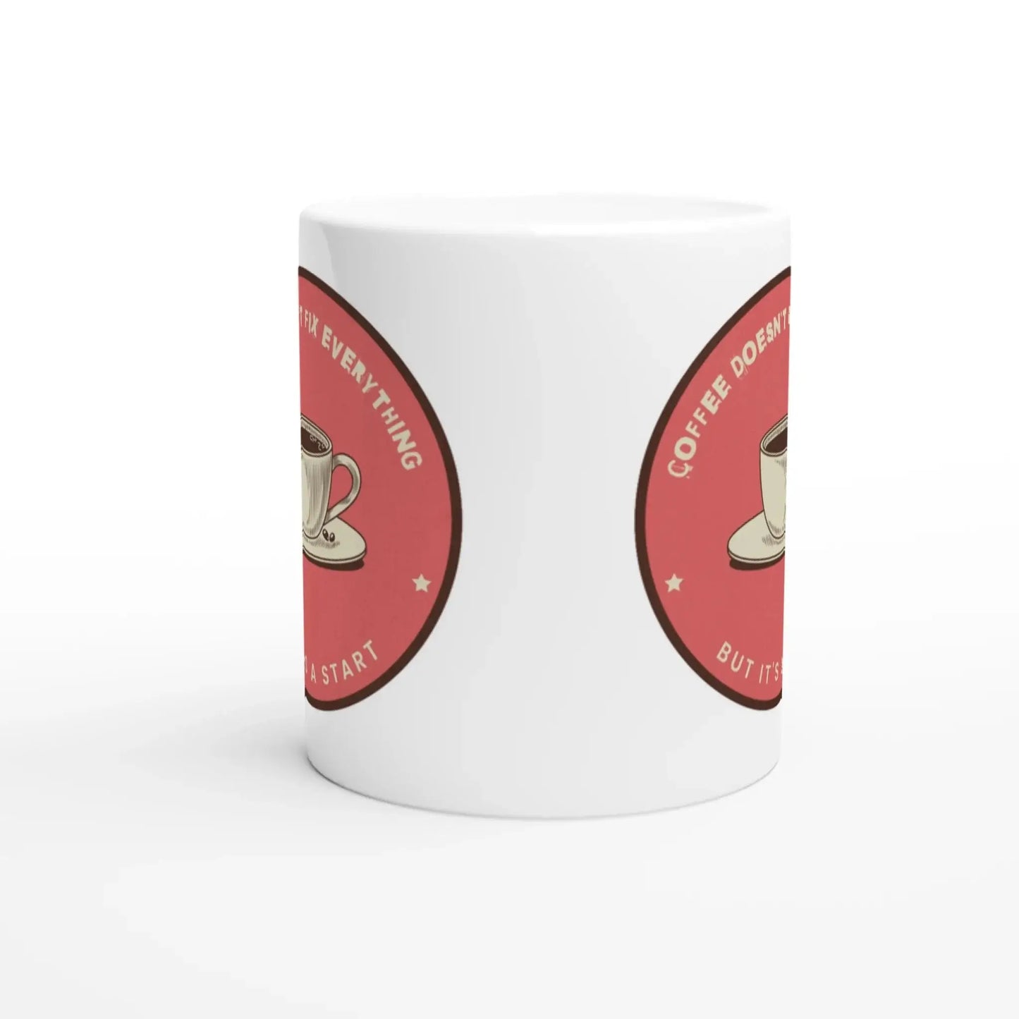 White 11oz Ceramic Mug - Mood In A Mug