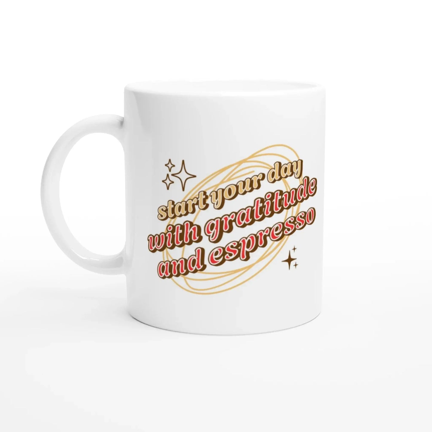 White 11oz Ceramic Mug - Mood In A Mug