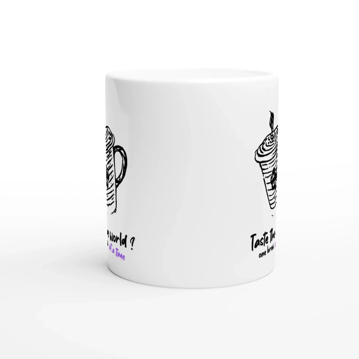 White 11oz Ceramic Mug - Mood In A Mug