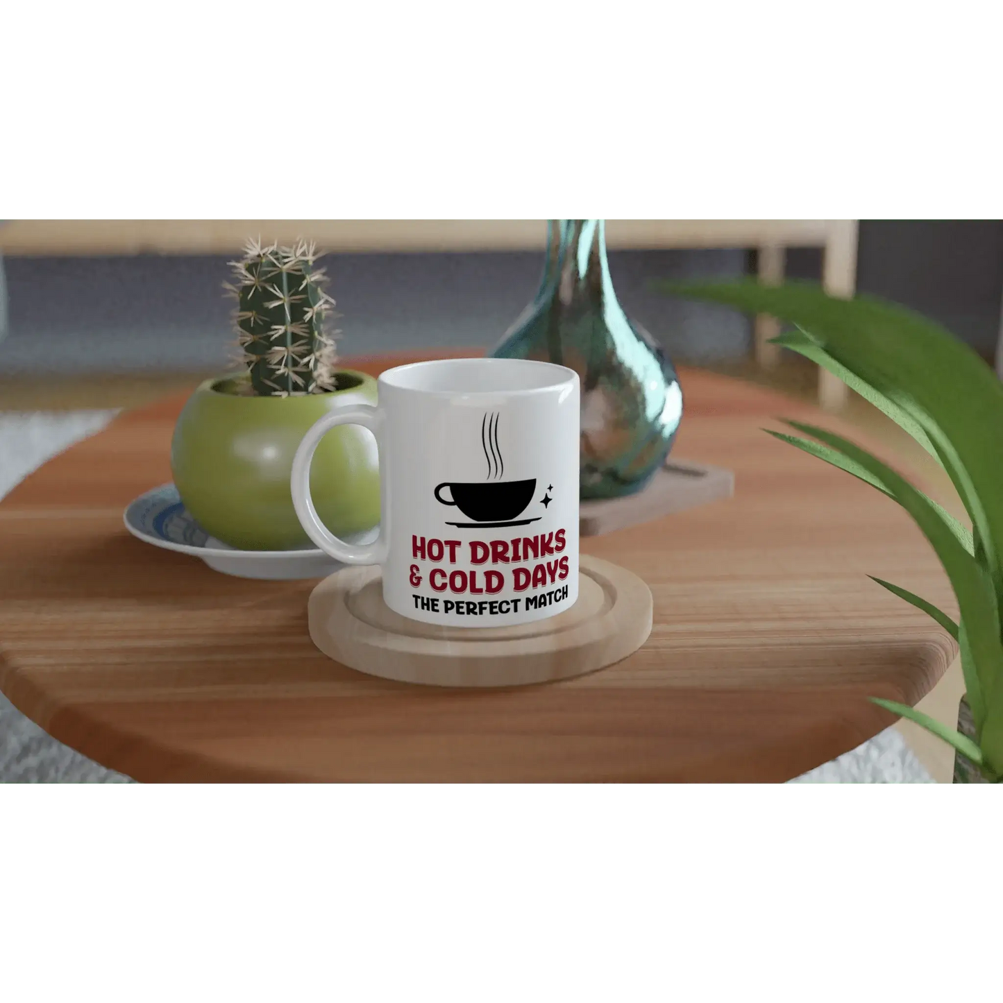 White 11oz Ceramic Mug - Mood In A Mug