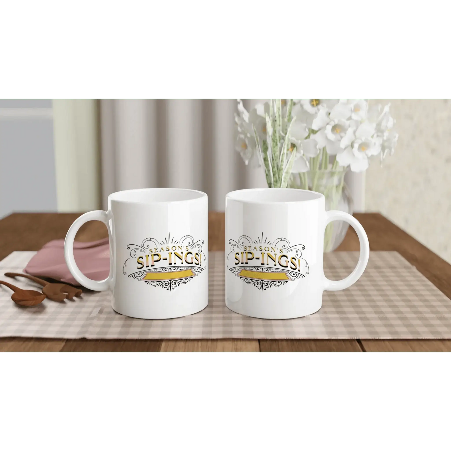 White 11oz Ceramic Mug - Mood In A Mug