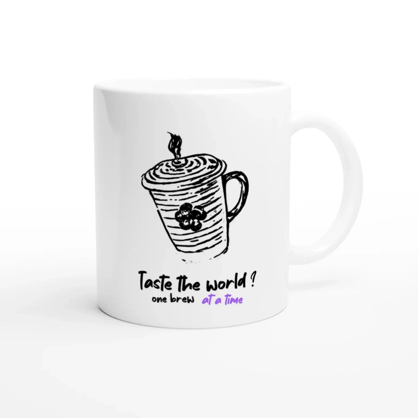 White 11oz Ceramic Mug - Mood In A Mug
