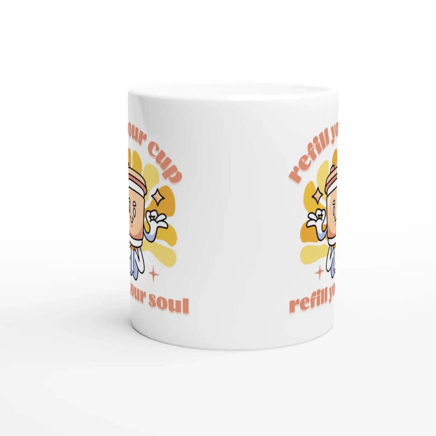 White 11oz Ceramic Mug - Mood In A Mug