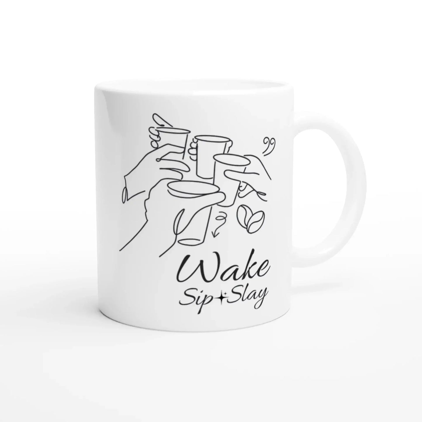 White 11oz Ceramic Mug - Mood In A Mug