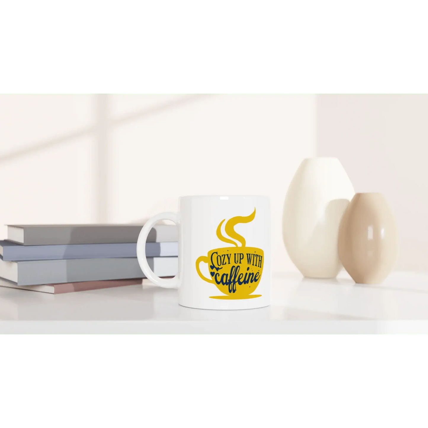 White 11oz Ceramic Mug - Mood In A Mug