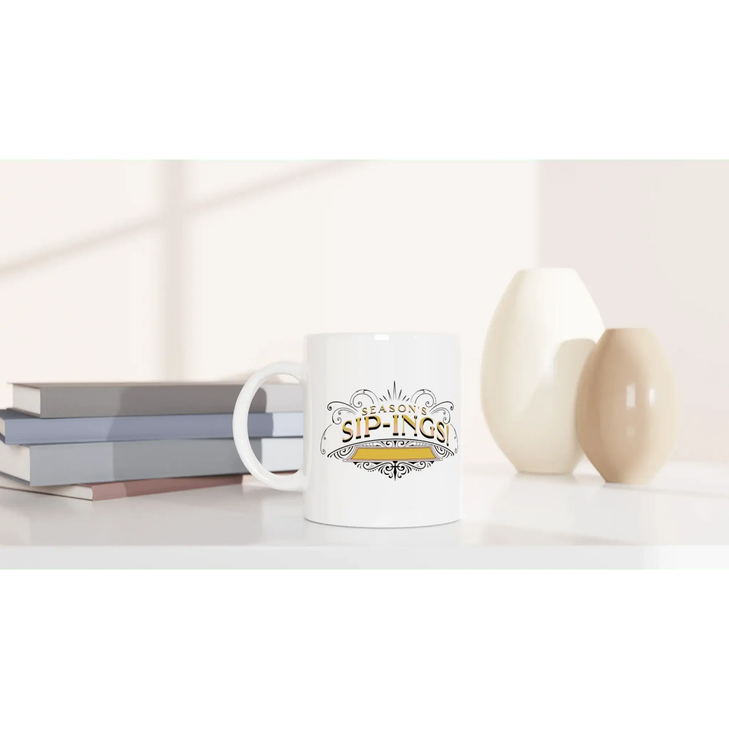 White 11oz Ceramic Mug - Mood In A Mug