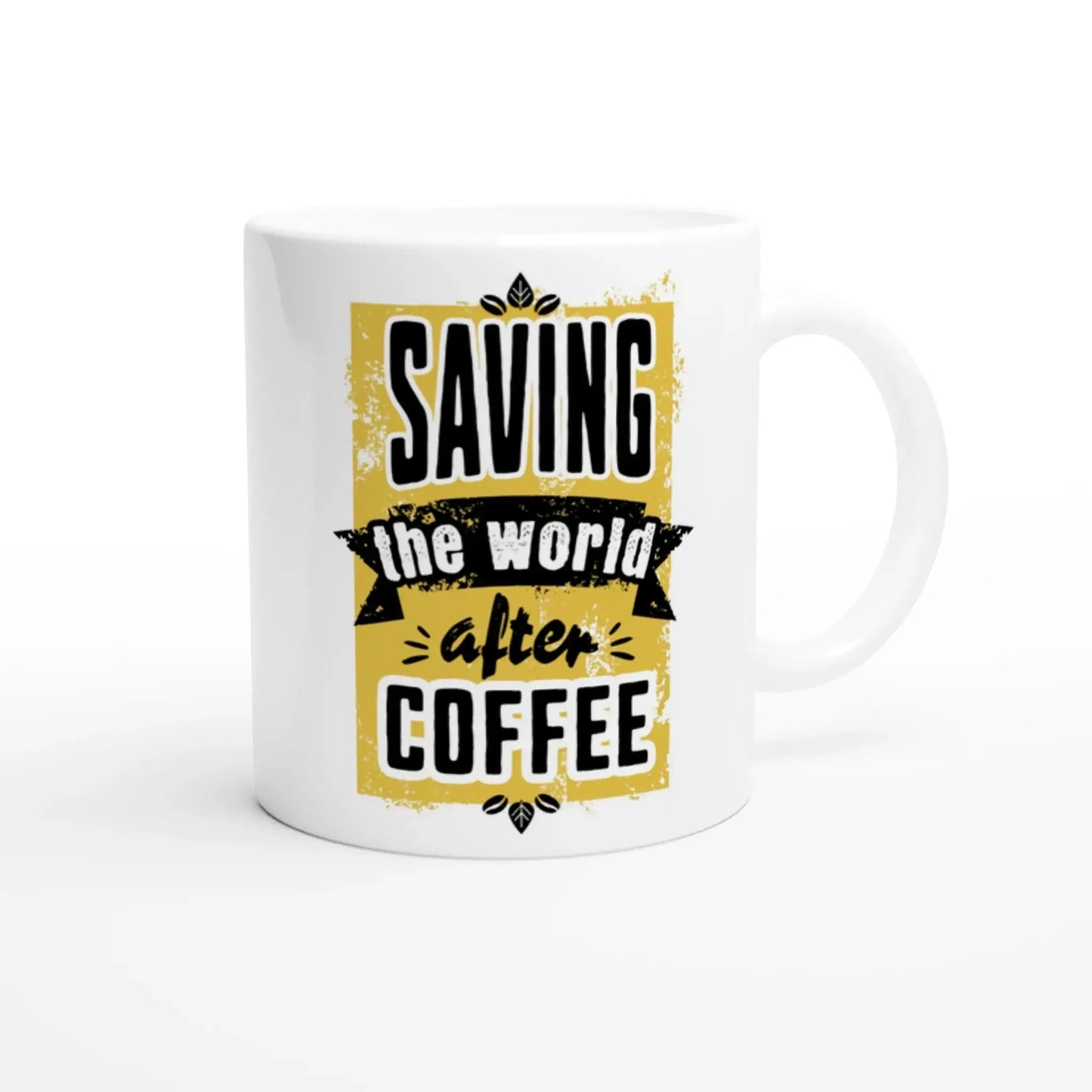 White 11oz Ceramic Mug - Mood In A Mug