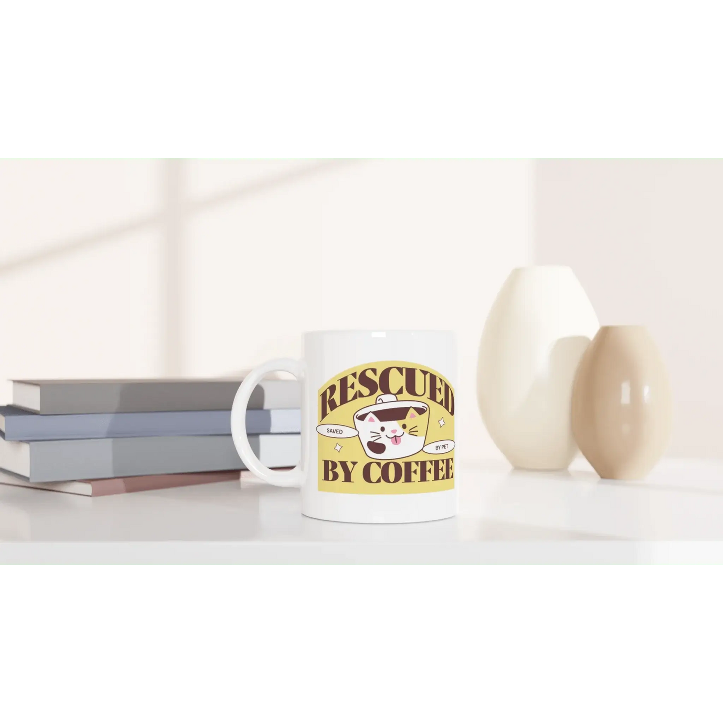 White 11oz Ceramic Mug - Mood In A Mug