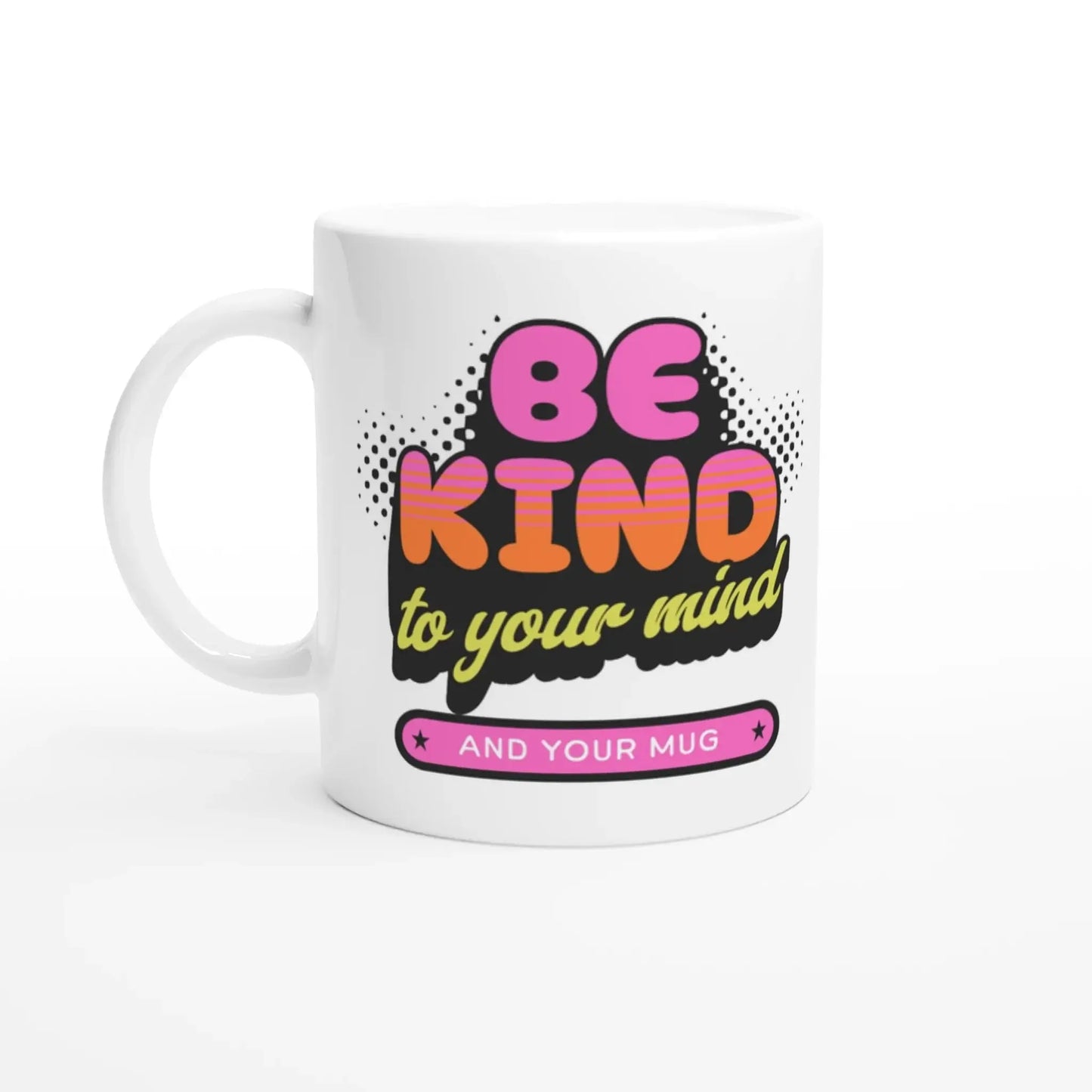 White 11oz Ceramic Mug - Mood In A Mug