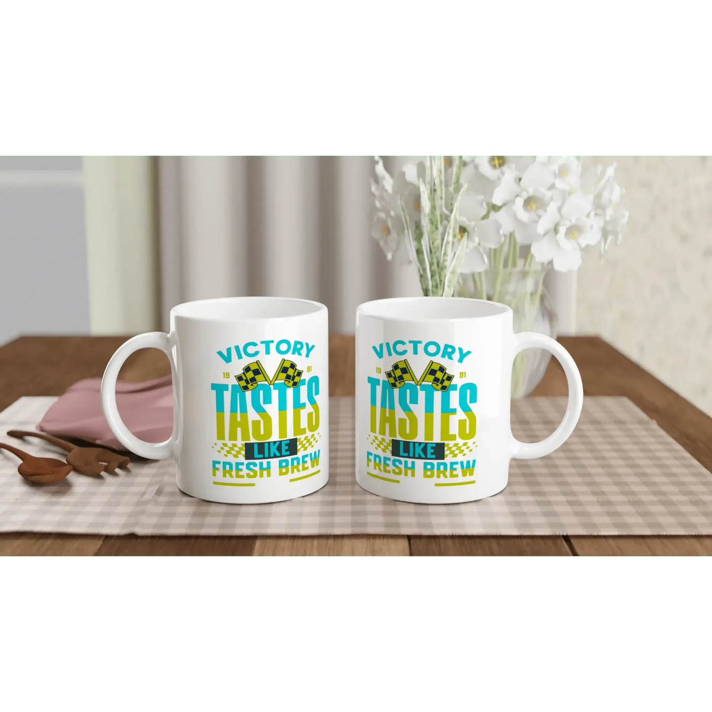 White 11oz Ceramic Mug - Mood In A Mug