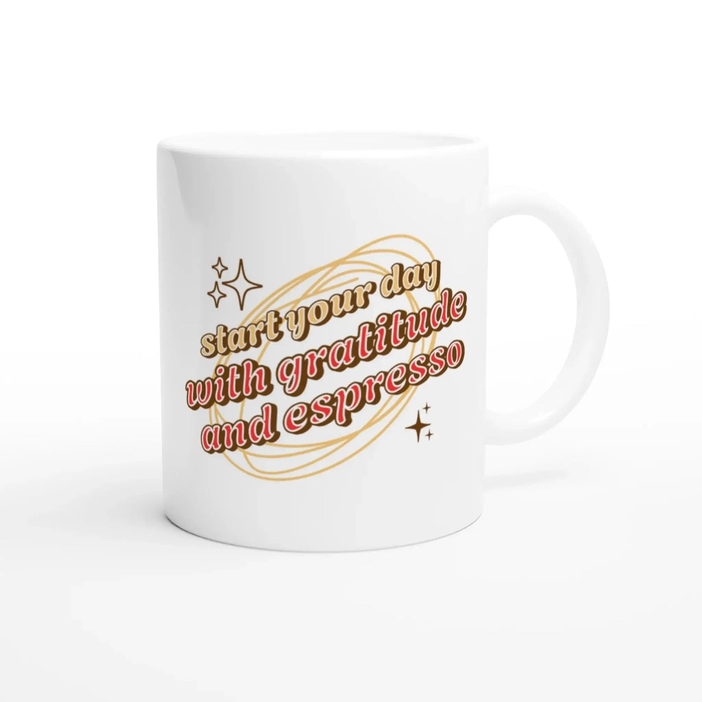 White 11oz Ceramic Mug - Mood In A Mug
