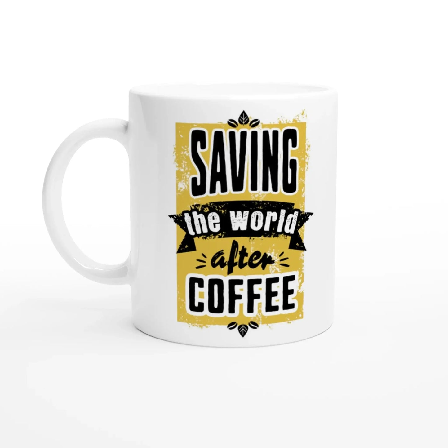 White 11oz Ceramic Mug - Mood In A Mug