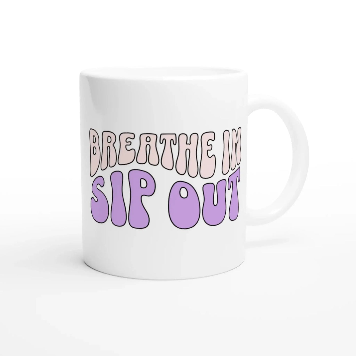 White 11oz Ceramic Mug - Mood In A Mug