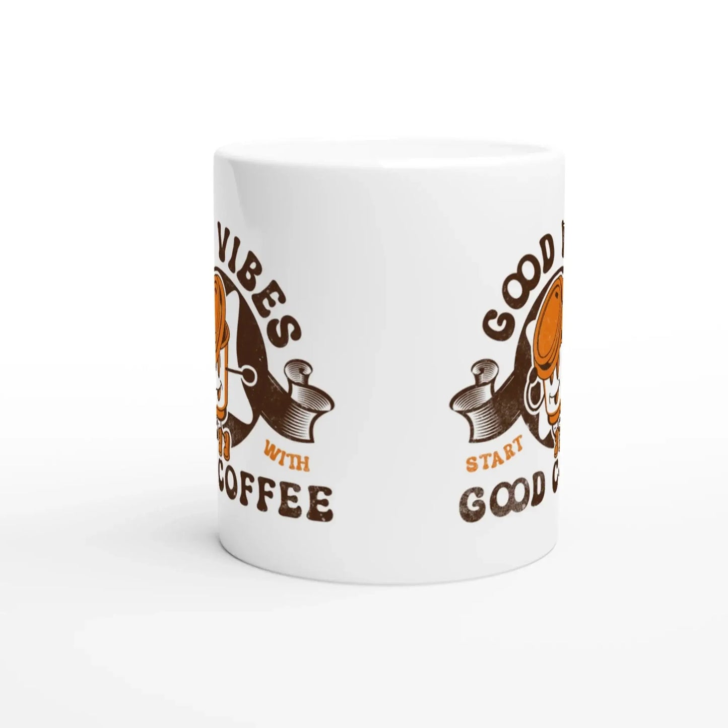 White 11oz Ceramic Mug - Mood In A Mug