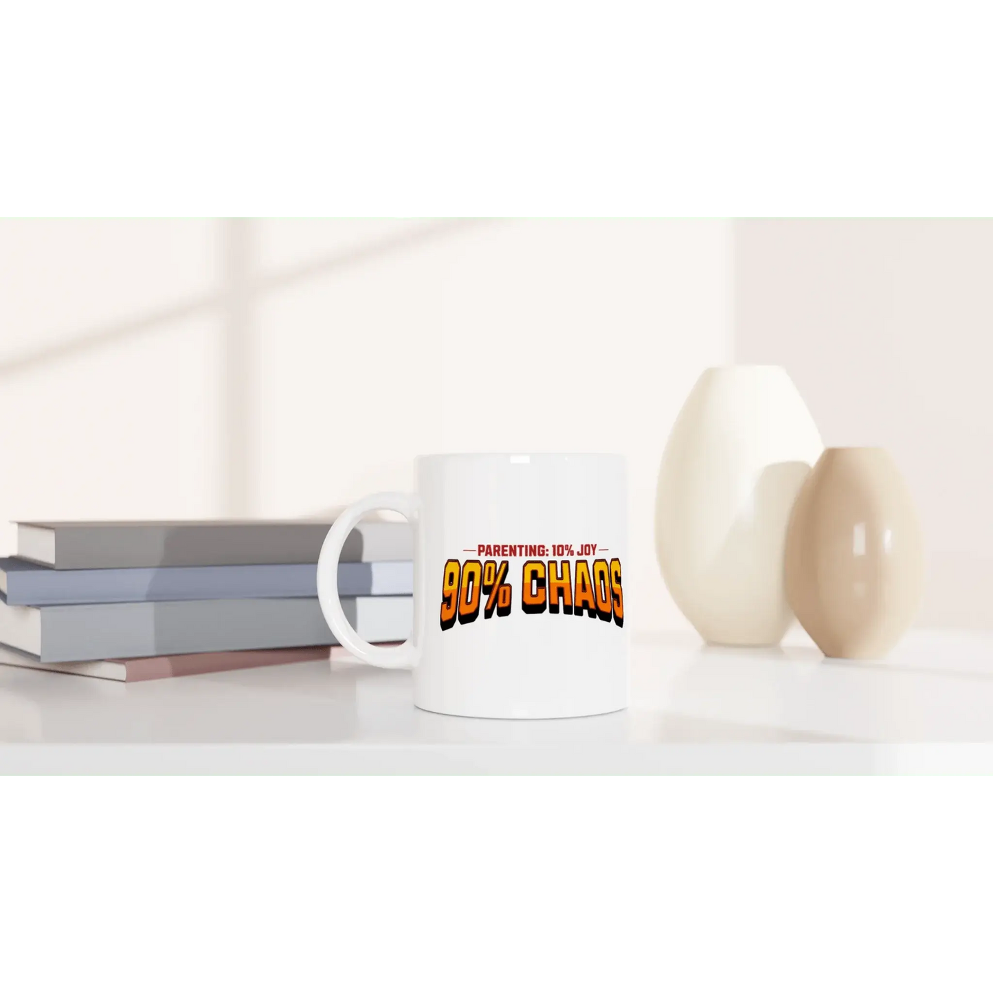 White 11oz Ceramic Mug - Mood In A Mug