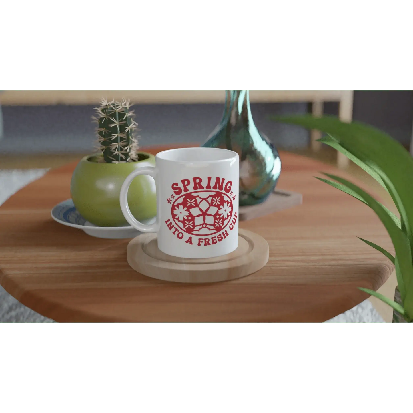 White 11oz Ceramic Mug - Mood In A Mug
