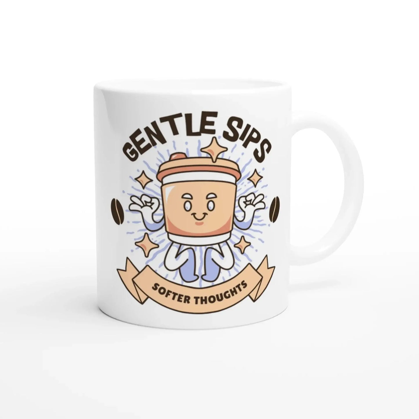 White 11oz Ceramic Mug - Mood In A Mug