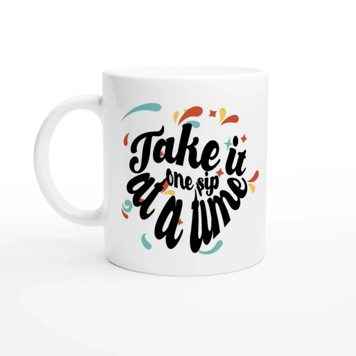 White 11oz Ceramic Mug - Mood In A Mug