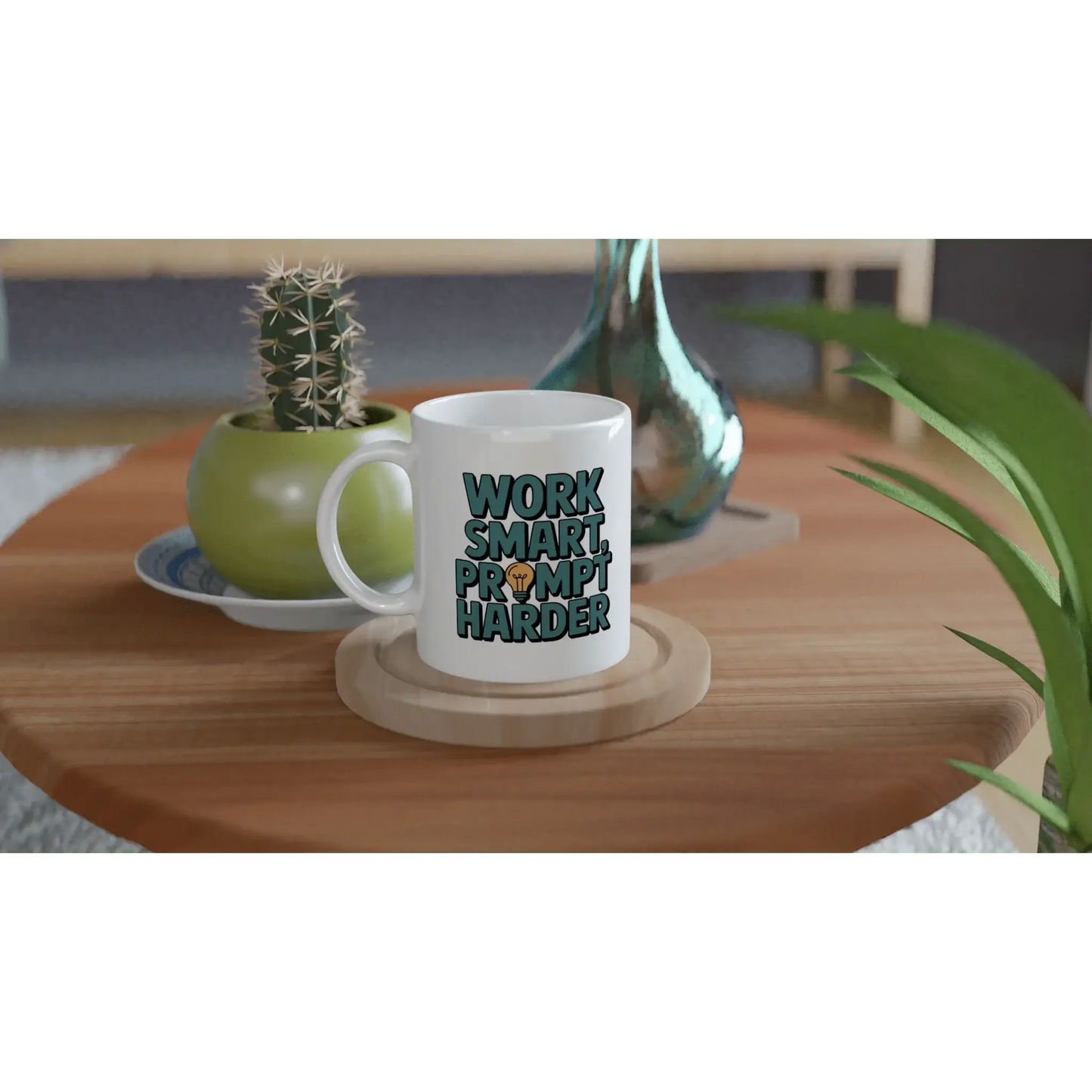 Work Smart Prompt Harder Mug - Mood In A Mug