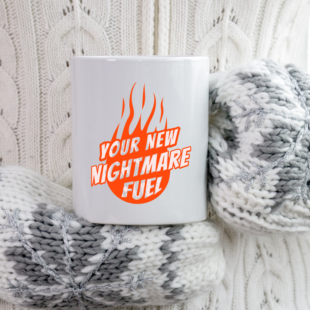 Your New Nightmare Fuel – the perfect chilling mug for horror fans and coffee lovers.