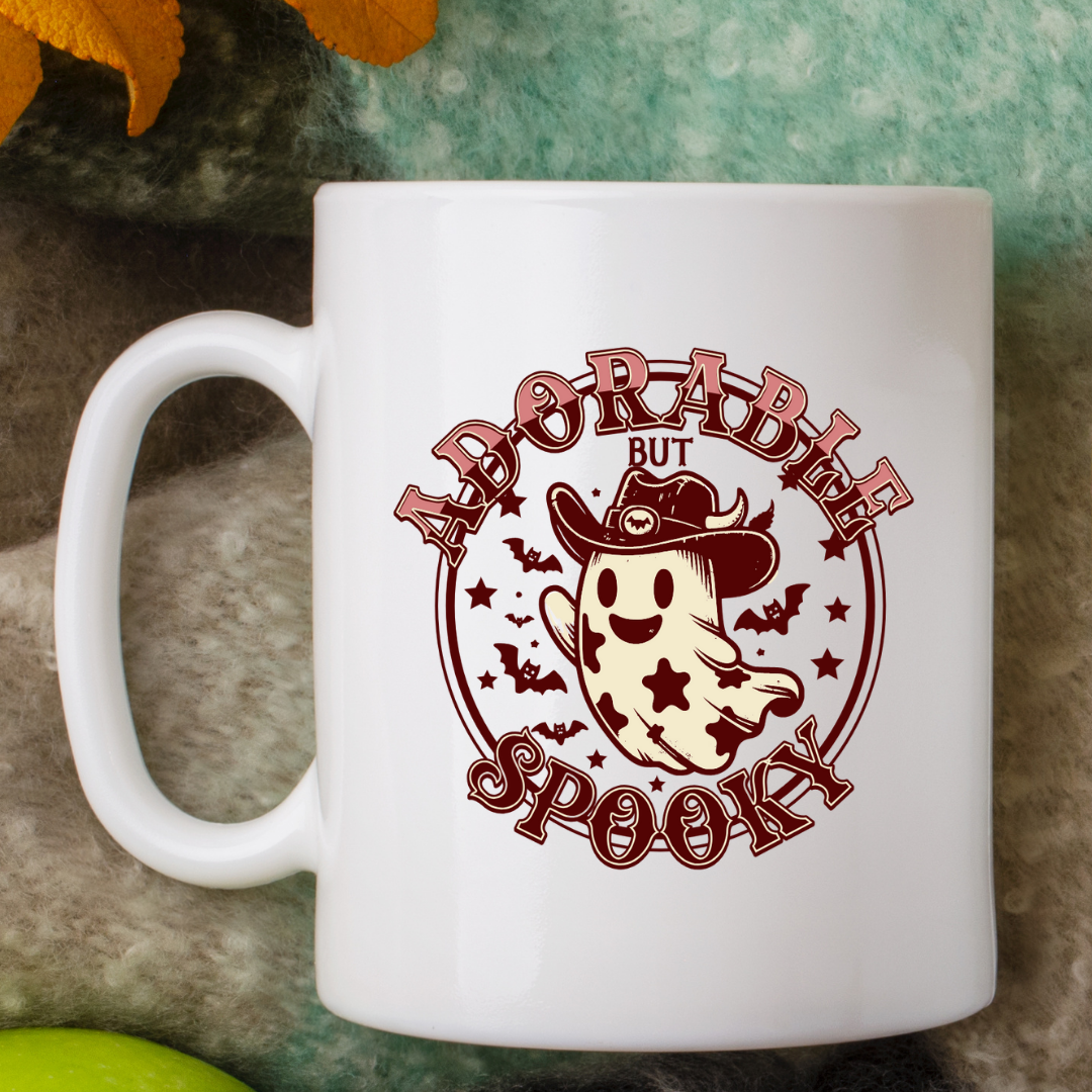Adorable Spooky – the perfect charming mug for whimsical Halloween lovers and coffee enthusiasts.
