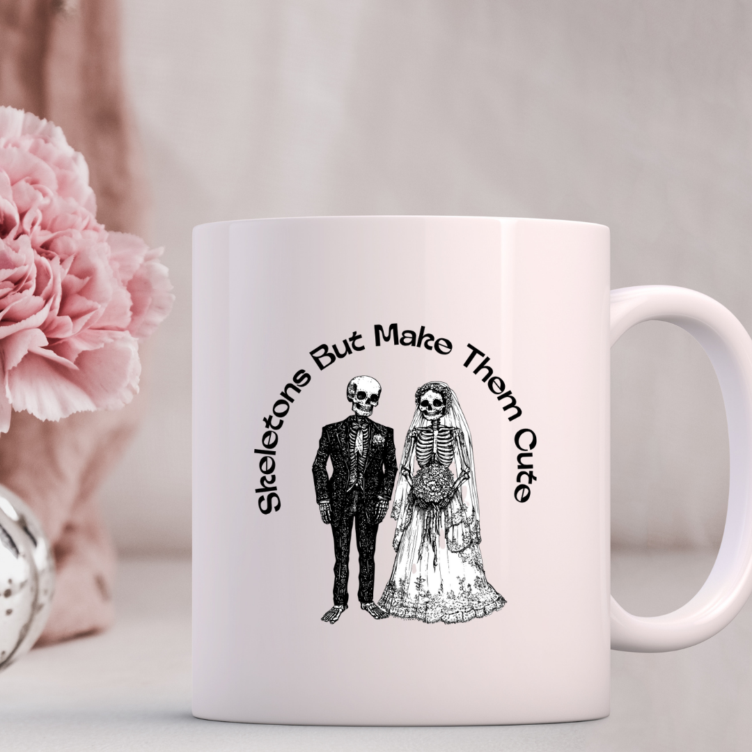 Skeleton But Make Them Cute – the perfect charming mug for whimsical coffee lovers.