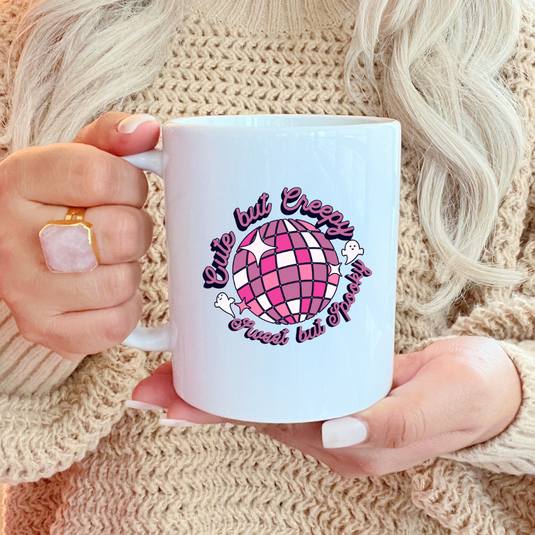 Cute But Creepy, Sweet But Spooky – the perfect enchanting mug for whimsical coffee lovers.