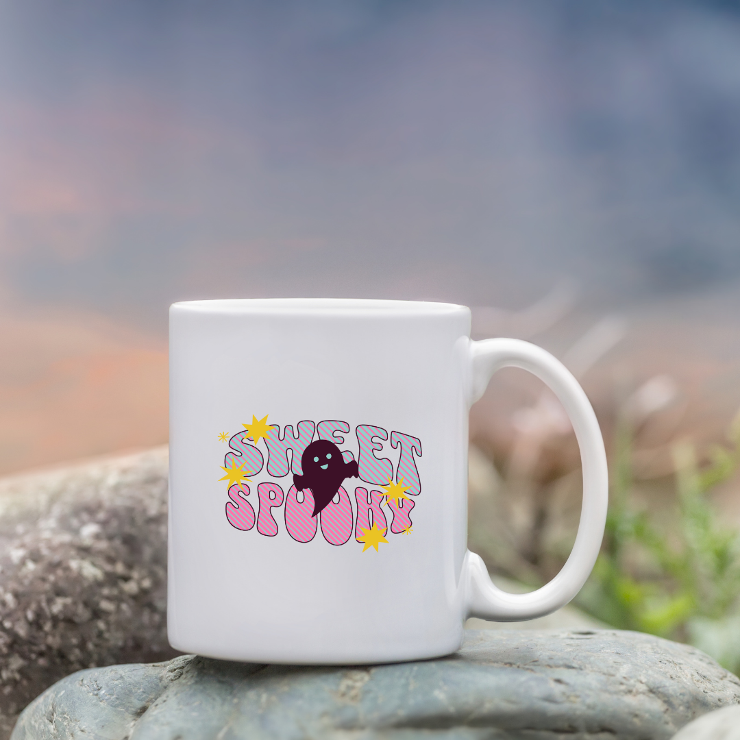 Sweet Spooky – the perfect enchanting mug for gentle Halloween lovers and coffee enthusiasts.