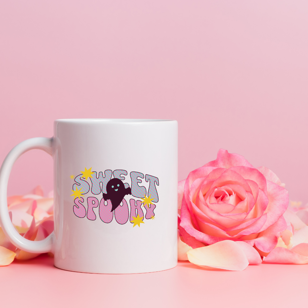 Sweet Spooky – the perfect enchanting mug for gentle Halloween lovers and coffee enthusiasts.