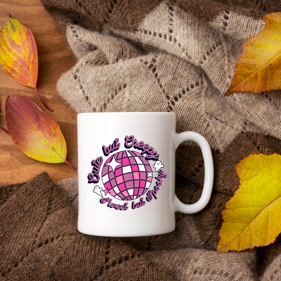 Cute But Creepy, Sweet But Spooky – the perfect enchanting mug for whimsical coffee lovers.
