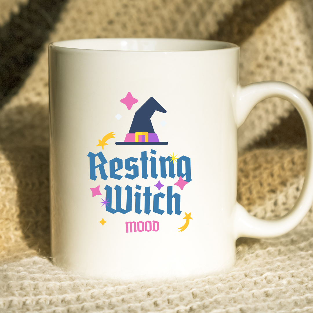 Resting Witch Mood – the perfect mystical mug for magical coffee lovers.