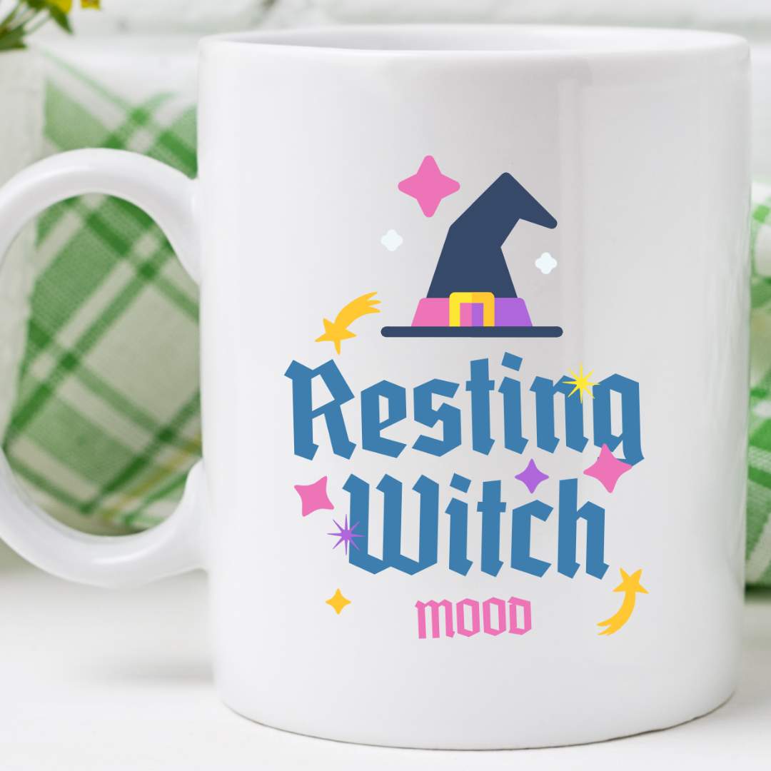 Resting Witch Mood – the perfect mystical mug for magical coffee lovers.