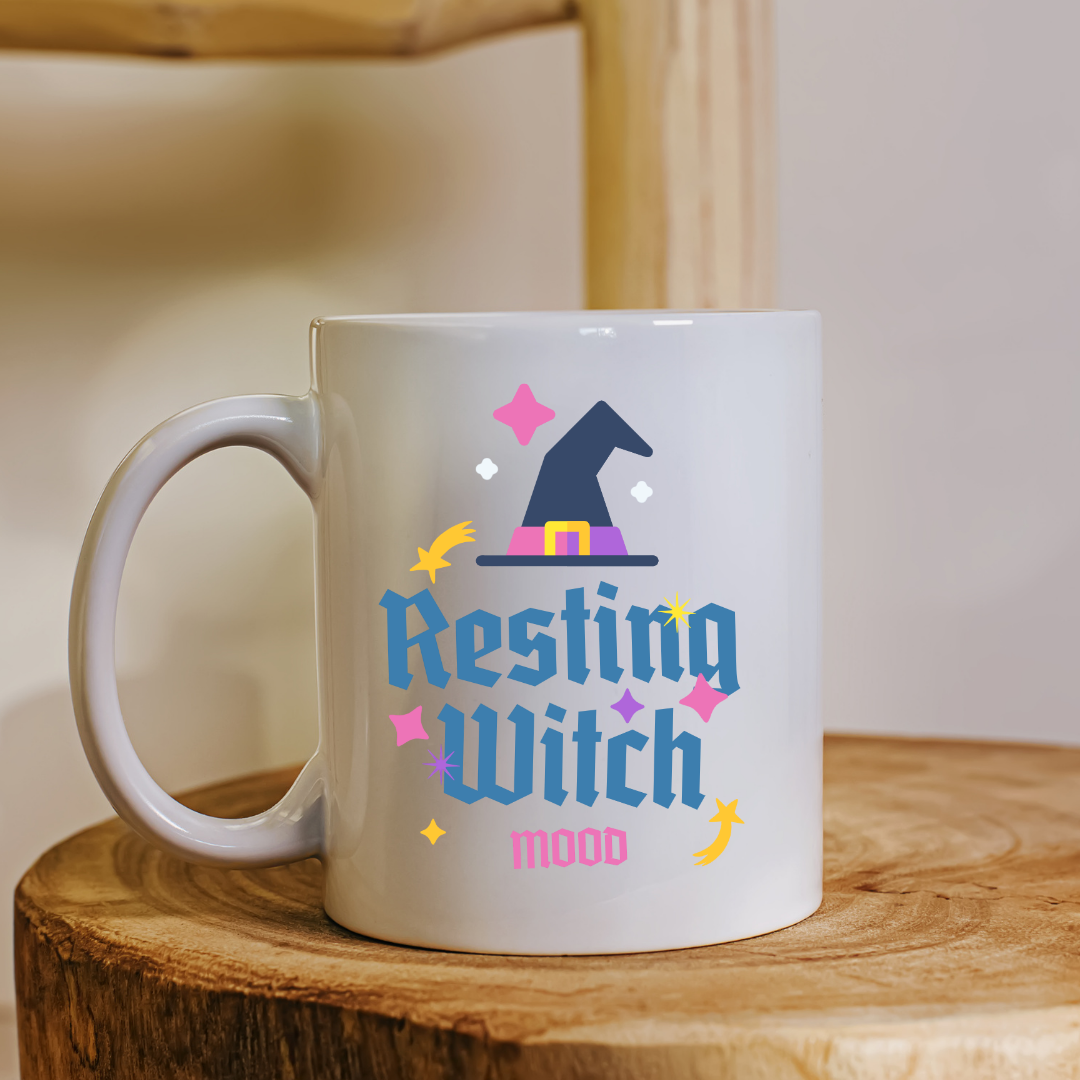 Resting Witch Mood – the perfect mystical mug for magical coffee lovers.