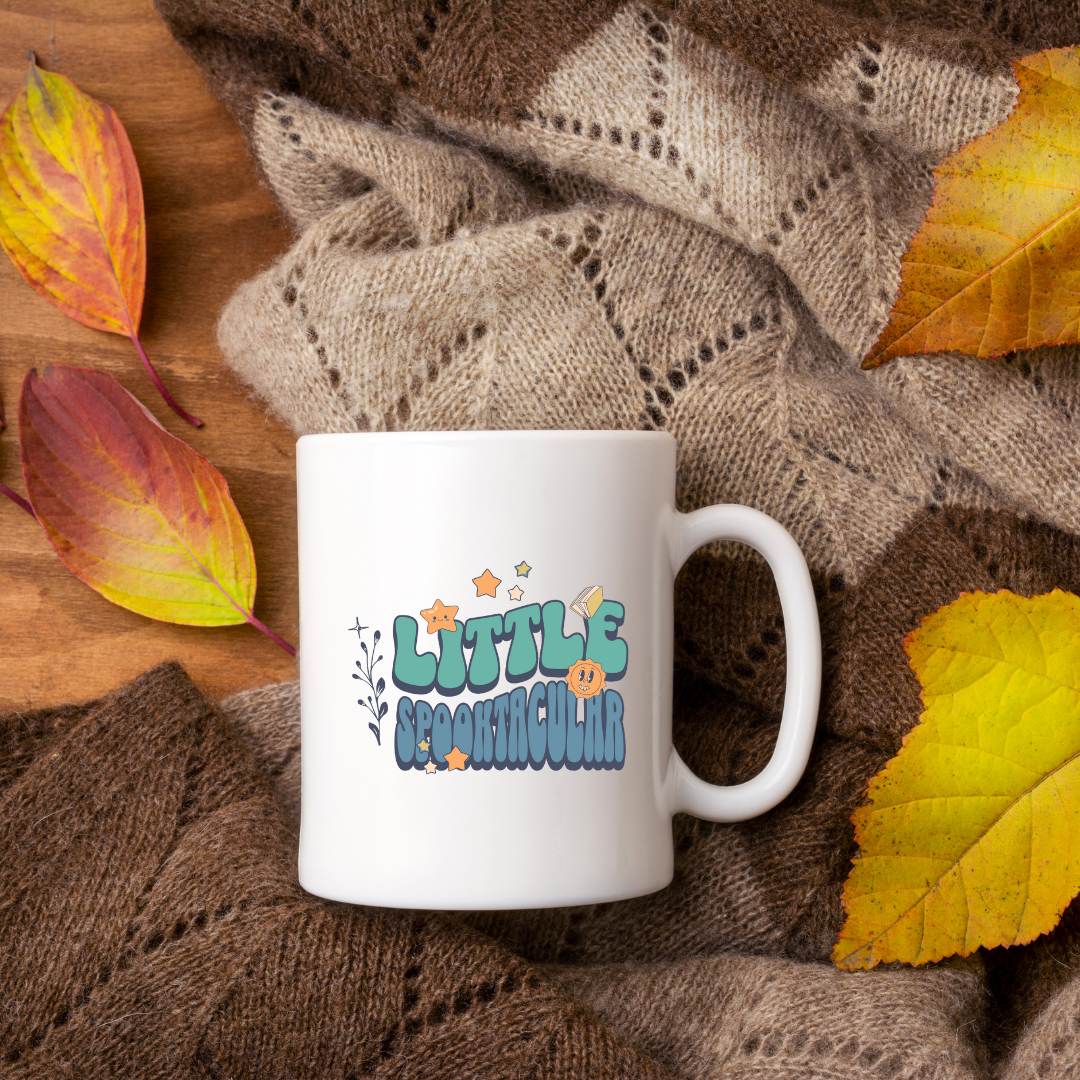Little Spooktacular – the perfect charming mug for whimsical Halloween lovers and coffee enthusiasts.