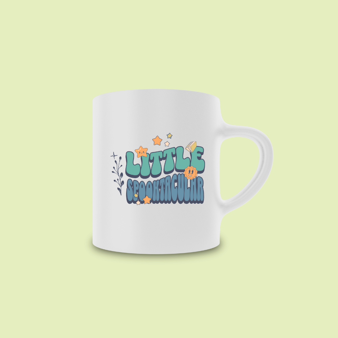 Little Spooktacular – the perfect charming mug for whimsical Halloween lovers and coffee enthusiasts.