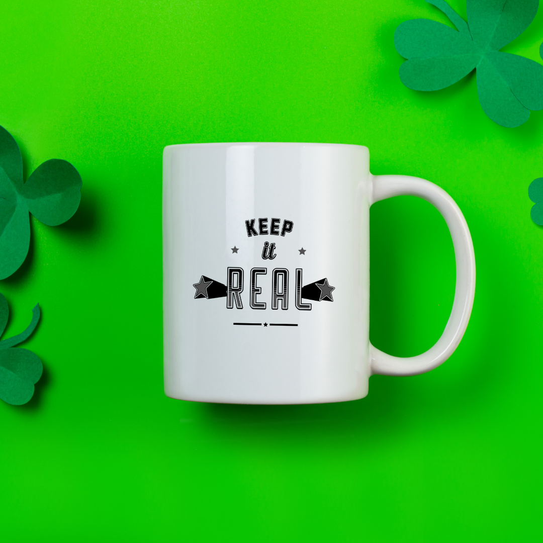 Keep It Real – the perfect authentic mug for honest coffee lovers.