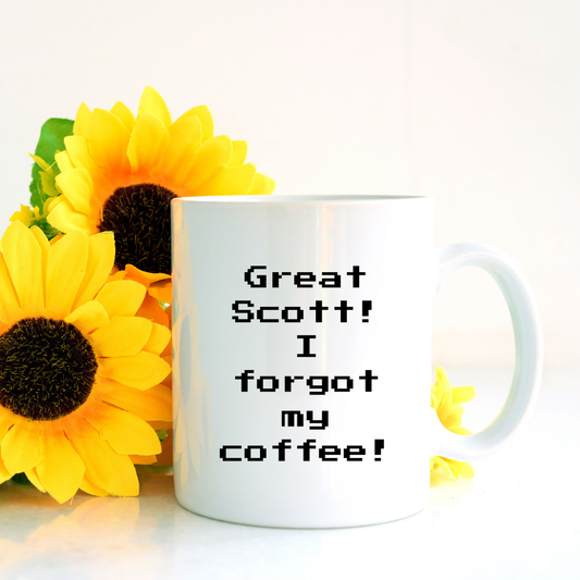 Great Scott! I forgot my coffee! Mug